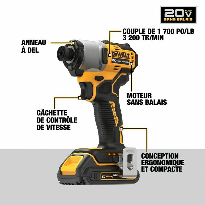 909 20V Touch Pro Brushless Driver Impact Driver